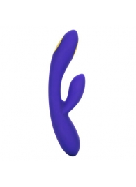 Фиолетовый вибратор с функцией электростимуляции Intimate E-Stimulator Dual Wand - 21,5 см. - California Exotic Novelties - купить с доставкой в Таганроге