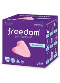 Женские гигиенические тампоны без веревочки FREEDOM normal - 3 шт. - Freedom - купить с доставкой в Таганроге