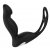 Черный вибромассажер простаты P-PLEASER W ERECTION ENHANCE - Dream Toys - в Таганроге купить с доставкой