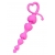 Розовая силиконовая анальная цепочка Sweety - 18,5 см. - ToyFa в Таганроге Розовая силиконовая анальная цепочка Sweety - 18,5 см. - ToyFa