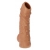 Телесная насадка с пупырышками и открытой головкой Nude Sleeve M - 12 см. - KOKOS - в Таганроге купить с доставкой