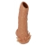 Телесная насадка с усиками и открытой головкой Nude Sleeve L - 14 см. - KOKOS - в Таганроге купить с доставкой