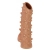 Телесная насадка с шипами и открытой головкой Nude Sleeve M - 12 см. - KOKOS - в Таганроге купить с доставкой