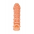 Телесная закрытая насадка с пупырышками Cock Sleeve Size M - 15,6 см. - KOKOS - в Таганроге купить с доставкой