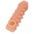 Телесная закрытая насадка с шариками Cock Sleeve Size M - 15,6 см. - KOKOS - в Таганроге купить с доставкой