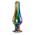 Радужная металлическая пробка Rainbow Metal Plug Large - 12,9 см. - Evolved