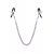 Зажимы для сосков с фиолетовой цепочкой Sweet Caress Nipple Chain - Sweet Caress - купить с доставкой в Таганроге