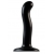 Черный фаллоимитатор-насадка Strap-On-Me P G spot Dildo size S - 16,4 см. - Strap-on-me - купить с доставкой в Таганроге