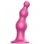 Розовая насадка Strap-On-Me Dildo Plug Beads size S - Strap-on-me - купить с доставкой в Таганроге