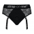 Черные трусики для насадок Diva Lingerie Harness - size S - Strap-on-me - купить с доставкой в Таганроге