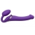 Фиолетовый безремневой вибрострапон Vibrating Bendable Strap-On - size L - Strap-on-me - купить с доставкой в Таганроге