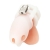 Белая клетка для пениса Silicone Small 2 in Cock Cage With Ball Divider - BlueLine - купить с доставкой в Таганроге