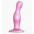 Розовая насадка Strap-On-Me Dildo Plug Curvy size M - Strap-on-me - купить с доставкой в Таганроге
