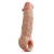 Телесная насадка-удлинитель Intrepid 9.25 Inch Realistic Penis Extender Sleeve - 23,5 см. - Blush Novelties - в Таганроге купить с доставкой