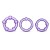 Набор из 3 фиолетовых эрекционных колец Stay Hard Beaded Cockrings - Blush Novelties - в Таганроге купить с доставкой