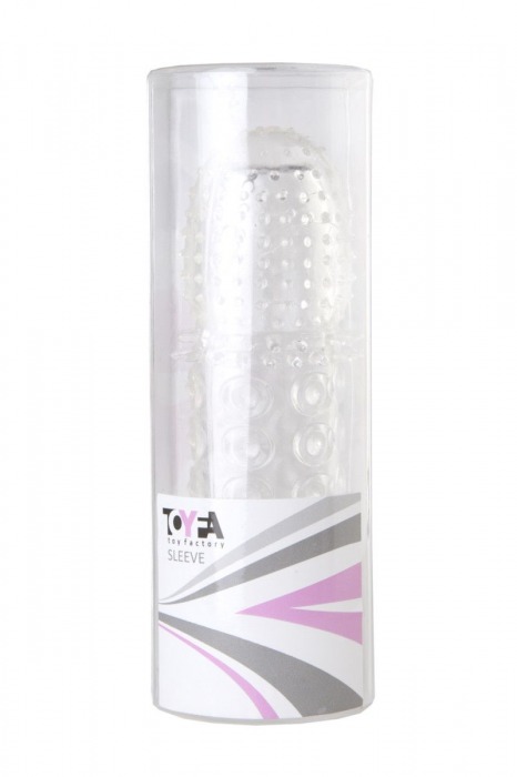 Прозрачная закрытая гелевая насадка - 13,5 см. - Toyfa Basic - в Таганроге купить с доставкой