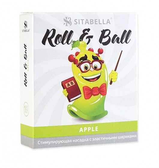 Стимулирующий презерватив-насадка Roll   Ball Apple - Sitabella - купить с доставкой в Таганроге