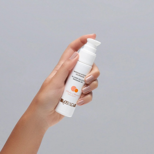 Универсальный массажный гель-смазка Allover Delicious Massage Gel с ароматом персика и аброкоса - 50 мл. - YESforLOV - купить с доставкой в Таганроге