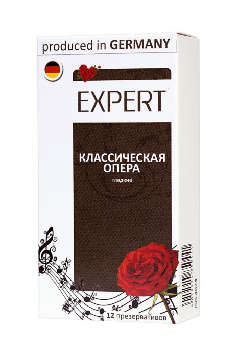 Гладкие презервативы Expert  Классическая опера  - 12 шт. - Expert - купить с доставкой в Таганроге