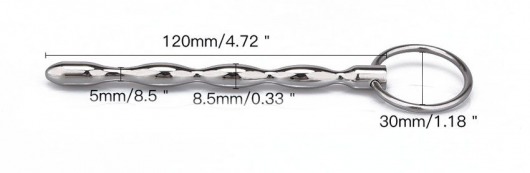 Металлический уретральный плаг с кольцом - Notabu - купить с доставкой в Таганроге