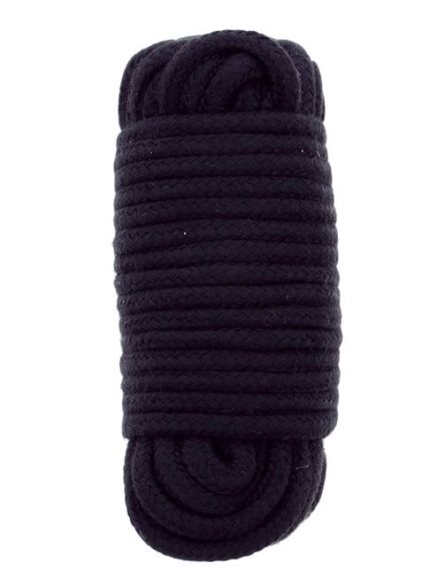 Черная веревка для связывания BONDX LOVE ROPE - 10 м. - Dream Toys - купить с доставкой в Таганроге