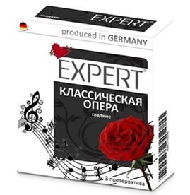 Гладкие презервативы Expert  Классическая опера  - 3 шт. - Expert - купить с доставкой в Таганроге