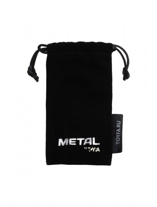 Серебристая коническая анальная пробка с красным кристаллом-сердечком - 7 см. - ToyFa - купить с доставкой в Таганроге