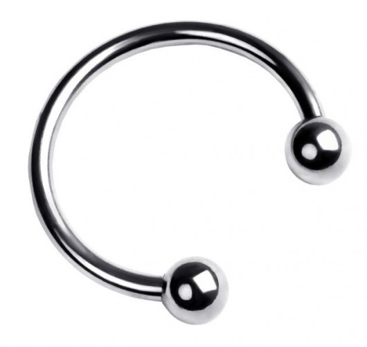 Серебристая подкова на головку пениса - ToyFa - купить с доставкой в Таганроге