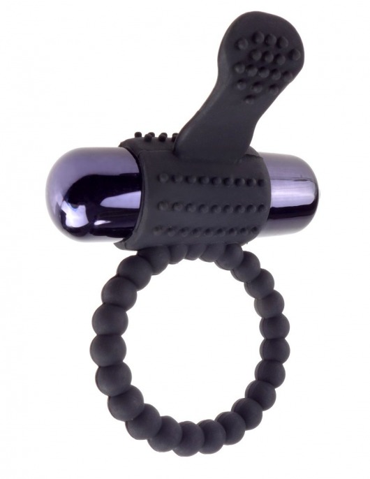Черное эрекционное виброкольцо Vibrating Silicone Super Ring - Pipedream - в Таганроге купить с доставкой