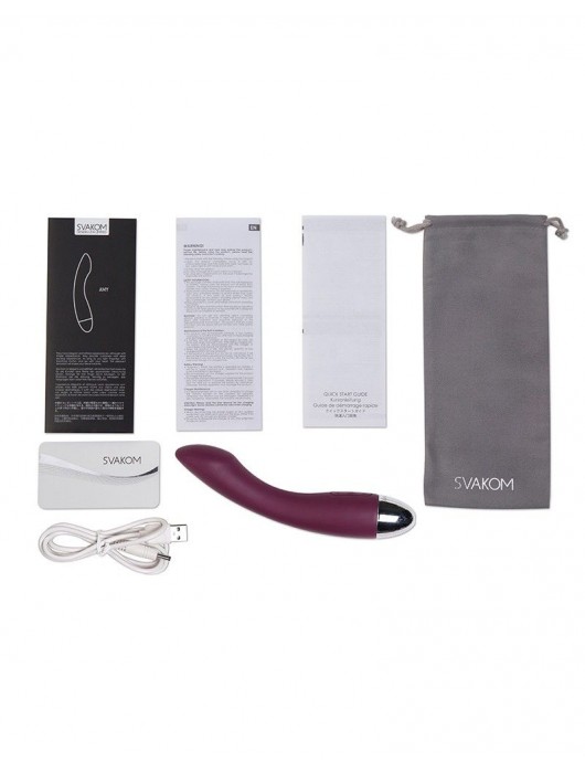 Вибратор Amy фиолетовый цвета - Svakom