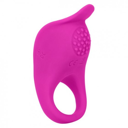 Ярко-розовое эрекционное виброкольцо Silicone Rechargeable Teasing Enhancer - California Exotic Novelties - в Таганроге купить с доставкой