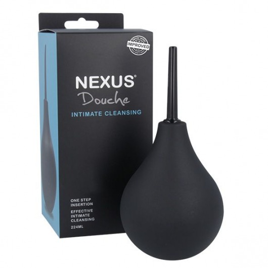 Черный анальный душ с обратным клапаном Non Return Valve Anal Douche - Nexus Range - купить с доставкой в Таганроге