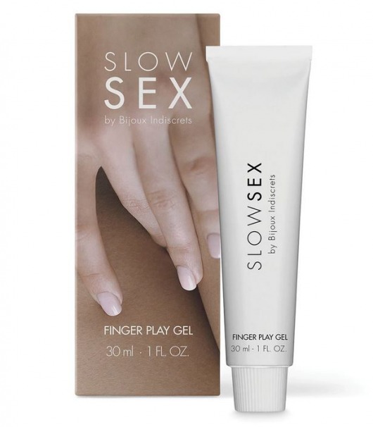 Гель для мастурбации с ароматом кокоса Slow Sex Finger Play Gel - 30 мл. - Bijoux Indiscrets - купить с доставкой в Таганроге