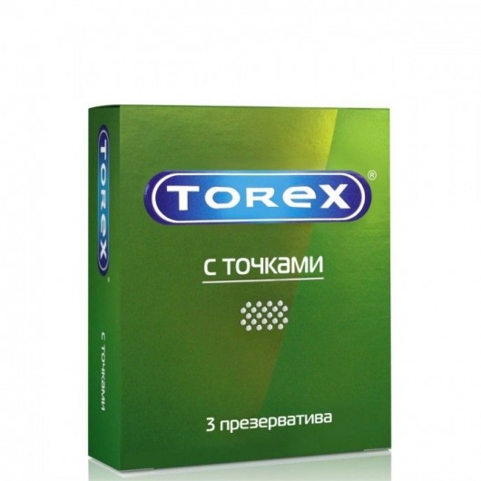 Текстурированные презервативы Torex  С точками  - 3 шт. - Torex - купить с доставкой в Таганроге