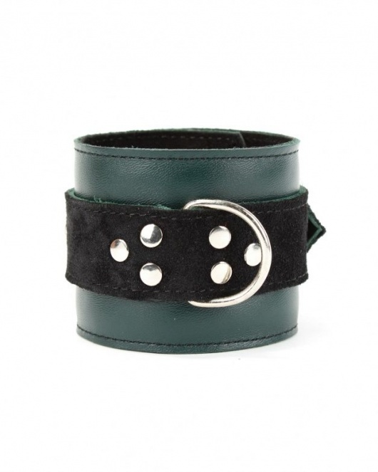 Изумрудные наручники Ladys Arsenal на карабинах - БДСМ Арсенал - купить с доставкой в Таганроге