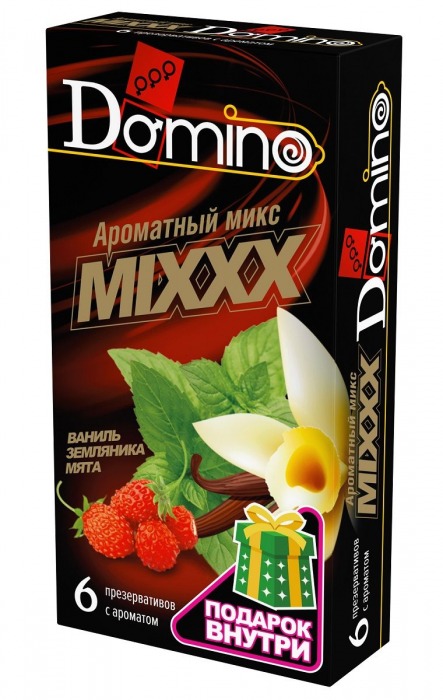 Ароматизированные презервативы DOMINO  Ароматный микс  - 6 шт. - Domino - купить с доставкой в Таганроге