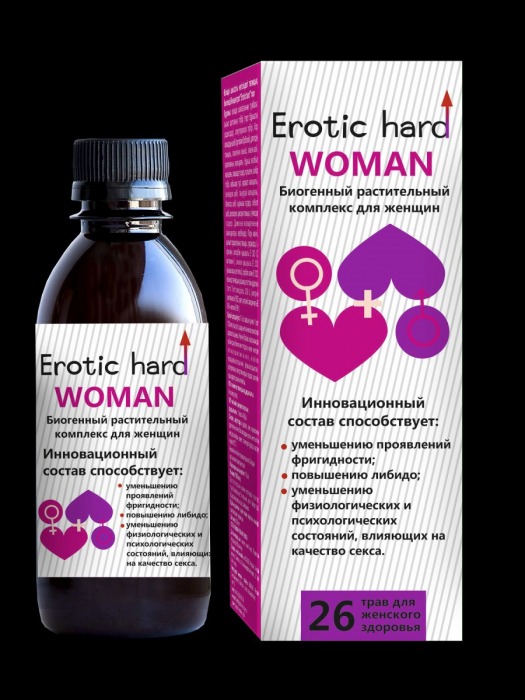 Женский биогенный концентрат для повышения либидо Erotic hard Woman - 250 мл. - Erotic Hard - купить с доставкой в Таганроге