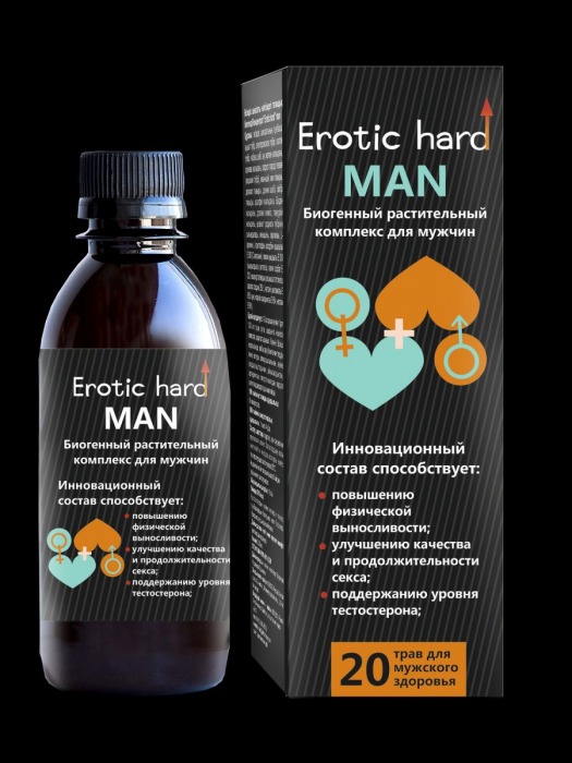 Мужской биогенный концентрат для усиления эрекции Erotic hard Man - 250 мл. - Erotic Hard - купить с доставкой в Таганроге