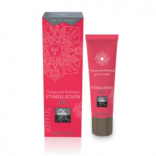 Возбуждающий интимный гель для двоих STIMULATION GEL Pomegranate   Nutmeg - 30 мл. - Shiatsu - купить с доставкой в Таганроге