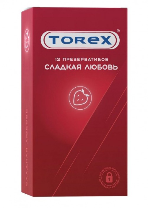 Презервативы Torex  Сладкая любовь  с ароматом клубники - 12 шт. - Torex - купить с доставкой в Таганроге