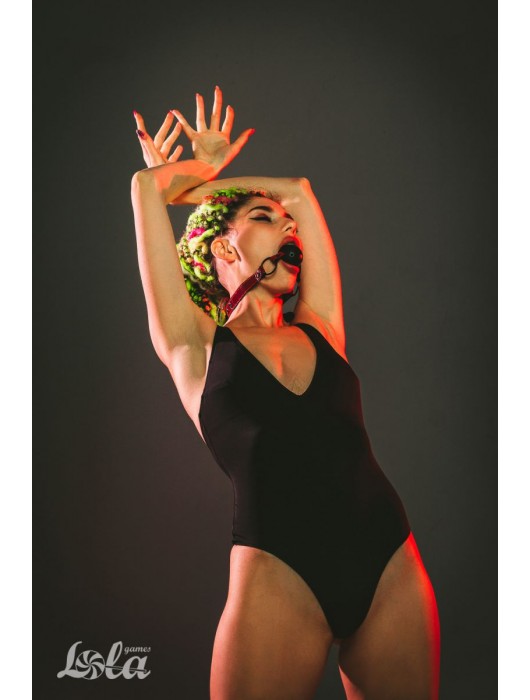 Черно-красный кляп-шарик Love Bite - Lola Games - купить с доставкой в Таганроге