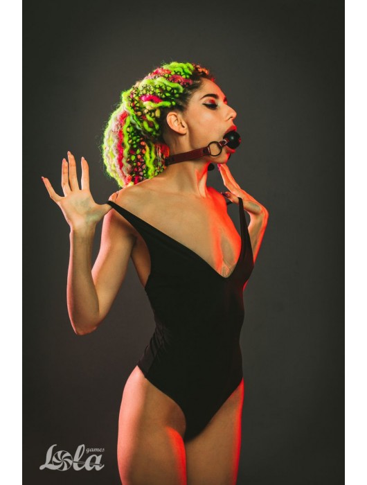 Черно-красный кляп-шарик Love Bite - Lola Games - купить с доставкой в Таганроге