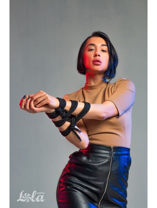 Черная веревка Do Not Disturb - 5 м. - Lola Games - купить с доставкой в Таганроге