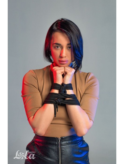 Черная веревка Do Not Disturb - 5 м. - Lola Games - купить с доставкой в Таганроге