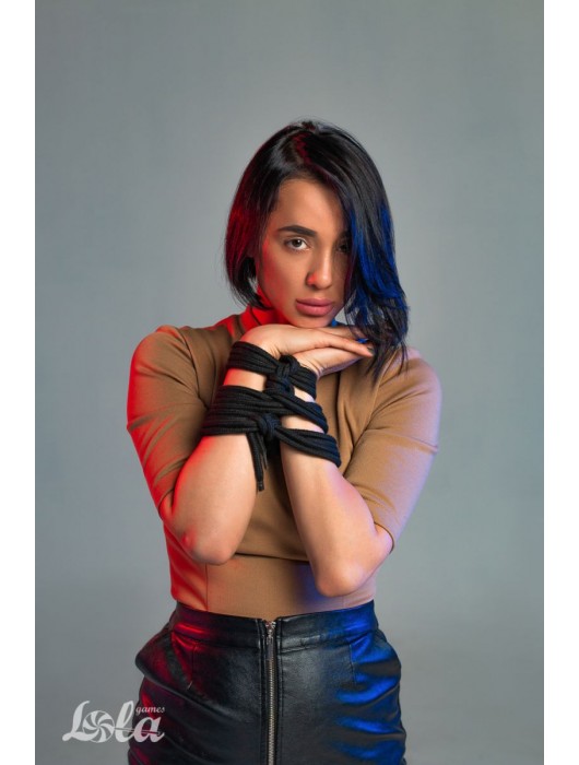 Черная веревка Do Not Disturb - 5 м. - Lola Games - купить с доставкой в Таганроге