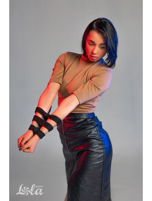 Черная веревка Do Not Disturb - 5 м. - Lola Games - купить с доставкой в Таганроге