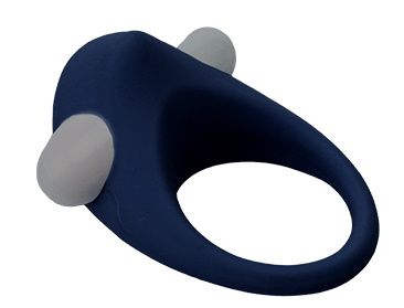 Гладкое синее эрекционное виброкольцо STIMU RING - Dream Toys - в Таганроге купить с доставкой