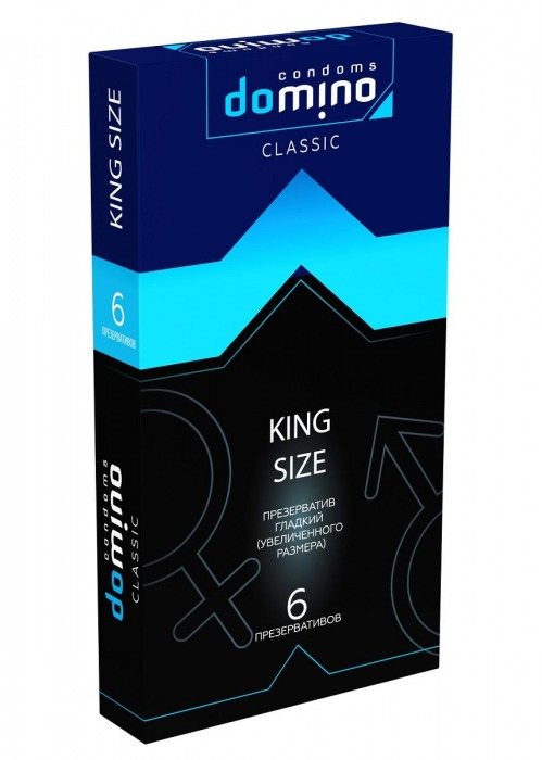 Презервативы увеличенного размера DOMINO Classic King size - 6 шт. - Domino - купить с доставкой в Таганроге