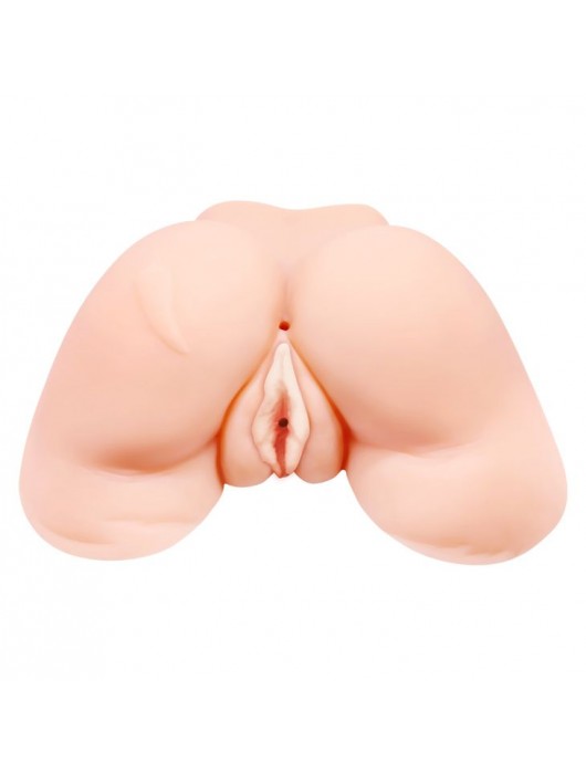 Телесная вибровагина Julie с 2 рабочими отверстиями - Baile - в Таганроге купить с доставкой