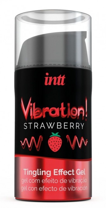 Жидкий интимный гель с эффектом вибрации Vibration! Strawberry - 15 мл. - INTT - купить с доставкой в Таганроге